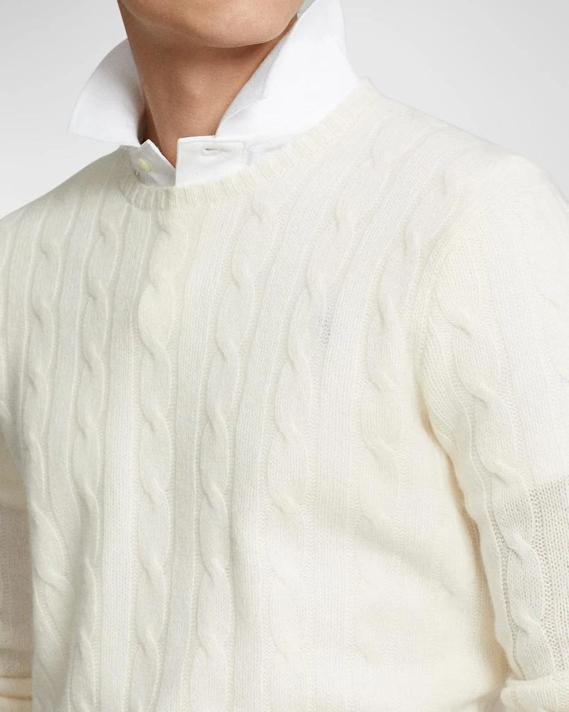 Ralph Lauren Men's The Iconic Cable-Knit Cashmere Sweater 5