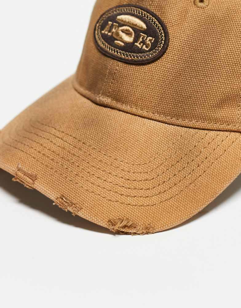AAPE Aape by A Bathing Ape trucker cap in dark beige
