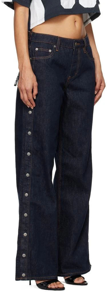 Ksubi Blue Low Rider Original Snaps Jeans 2