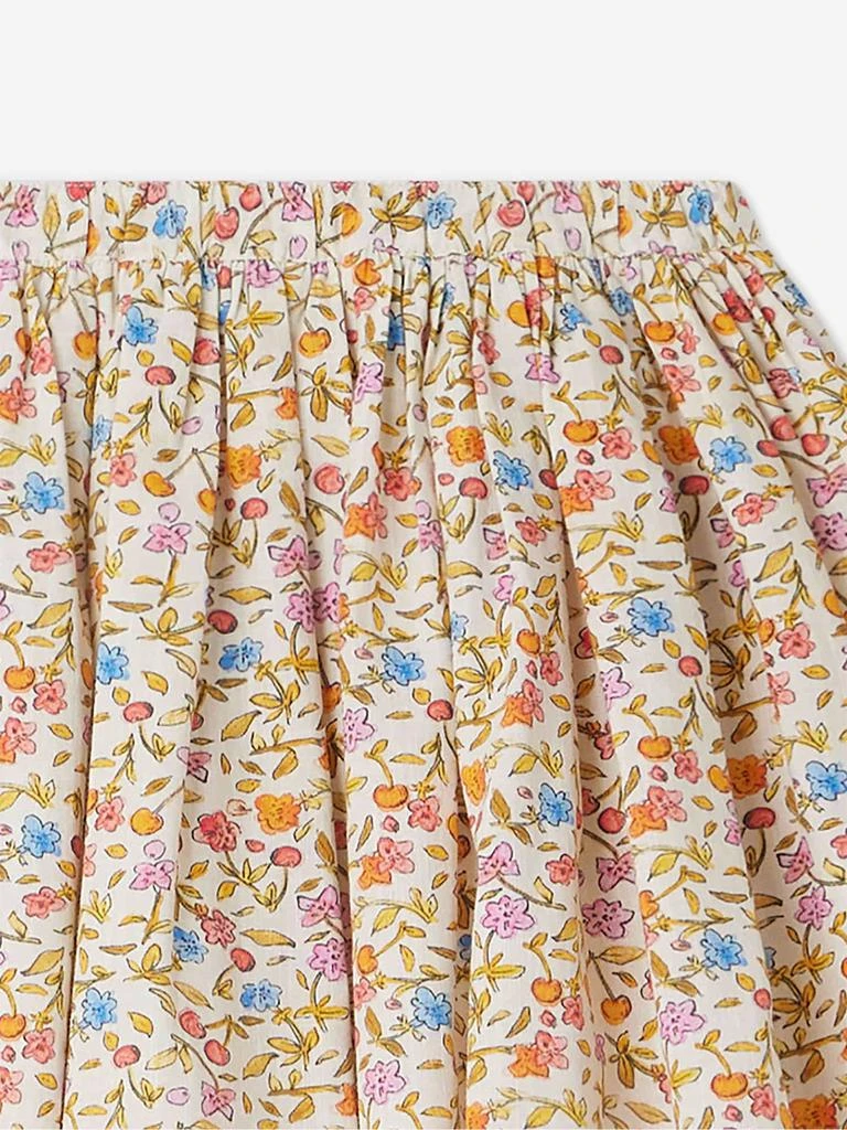 Bonpoint Bonpoint Girls Suzon Floral Skirt in Multicolour 3