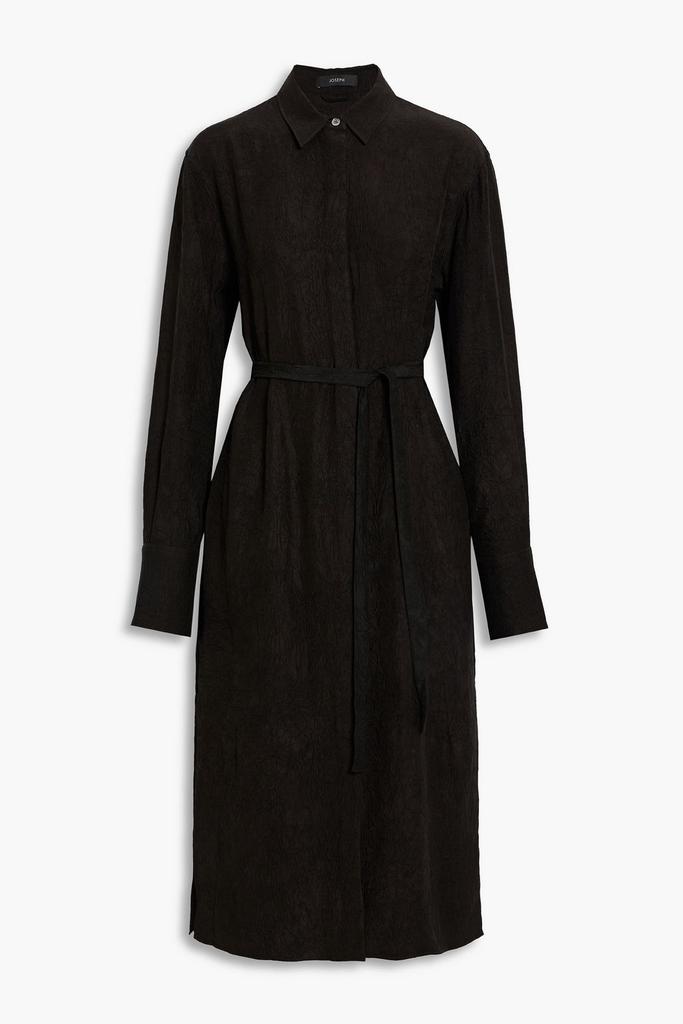 Joseph Dold crinkled-satin midi shirt dress