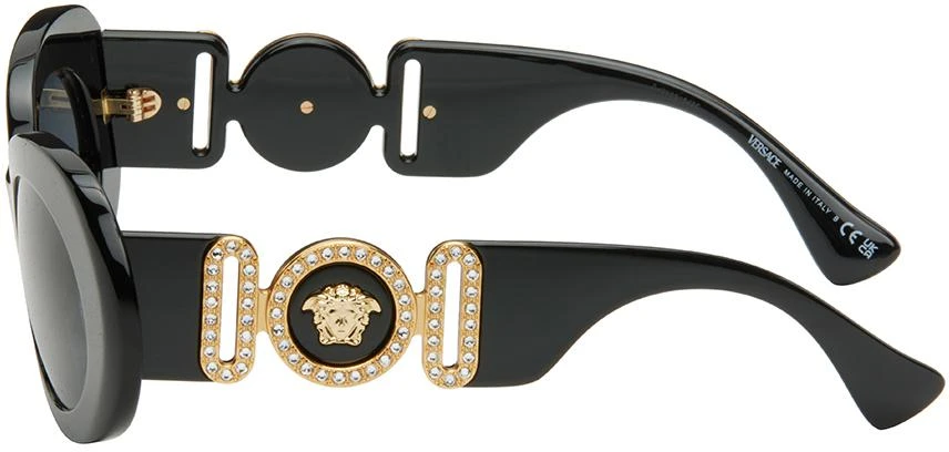 Versace Black Oval Sunglasses 3