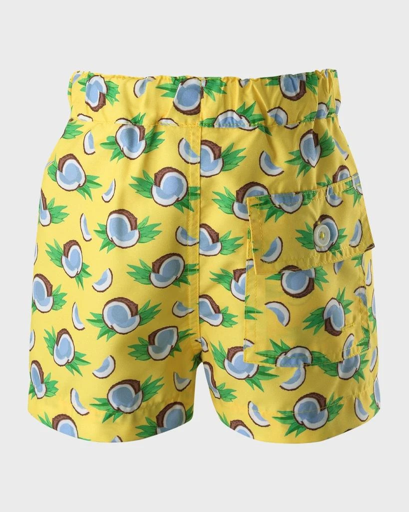 Rachel Riley Boy
s Coconut-Print Swim Trunks, Size 6M-24M 2