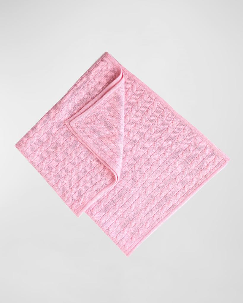 Rachel Riley Girl's Cashmere Cable Knit Blanket