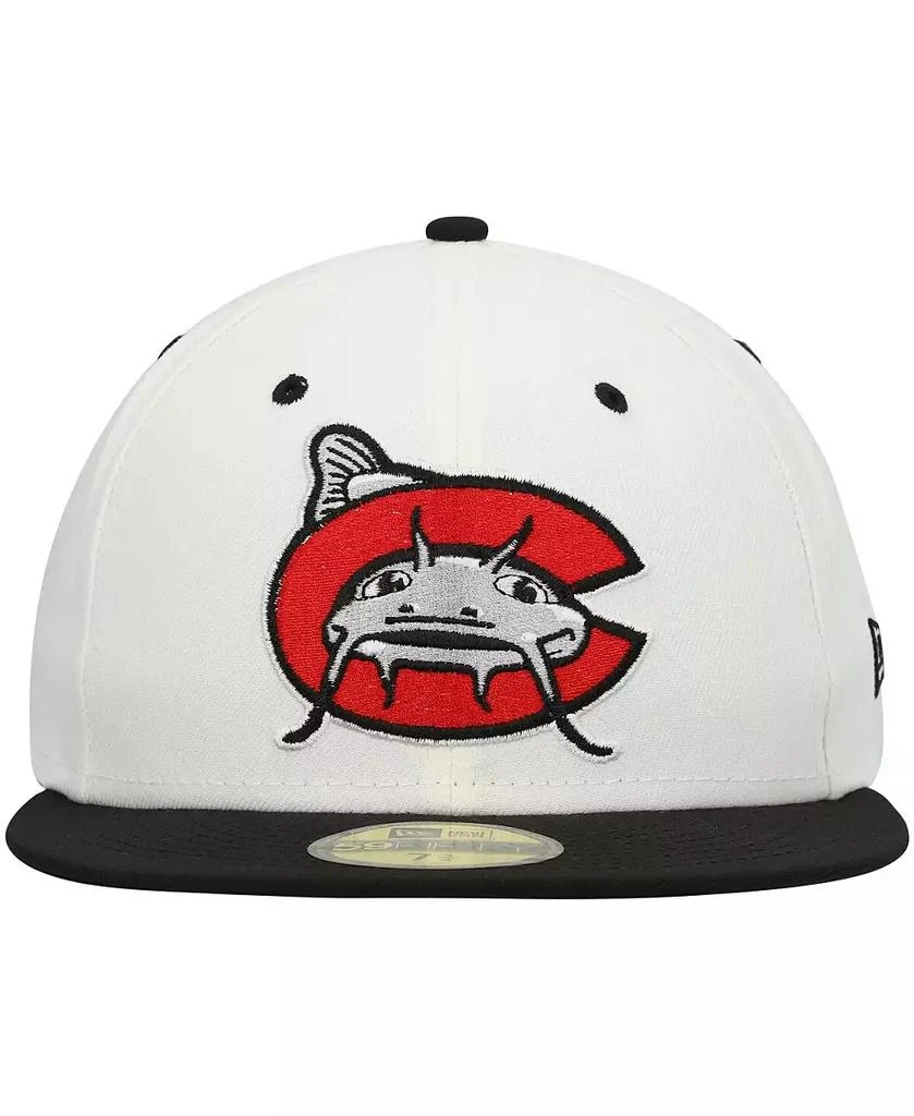New Era Men's White Carolina Mudcats Authentic Collection Team Alternate 59FIFTY Fitted Hat 5