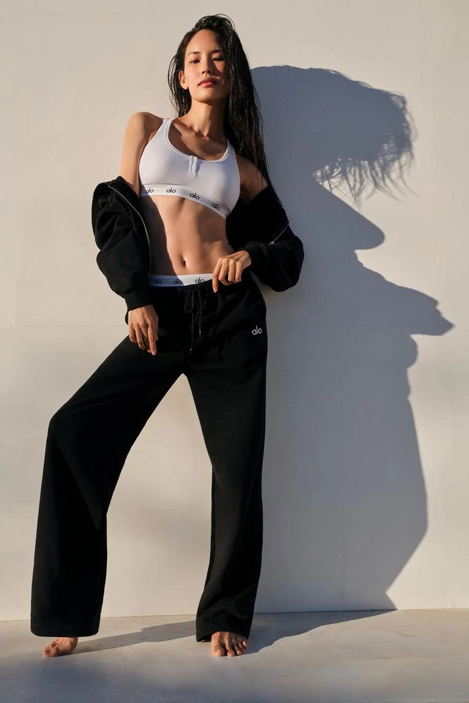 Alo Accolade Straight Leg Sweatpant - Black 2