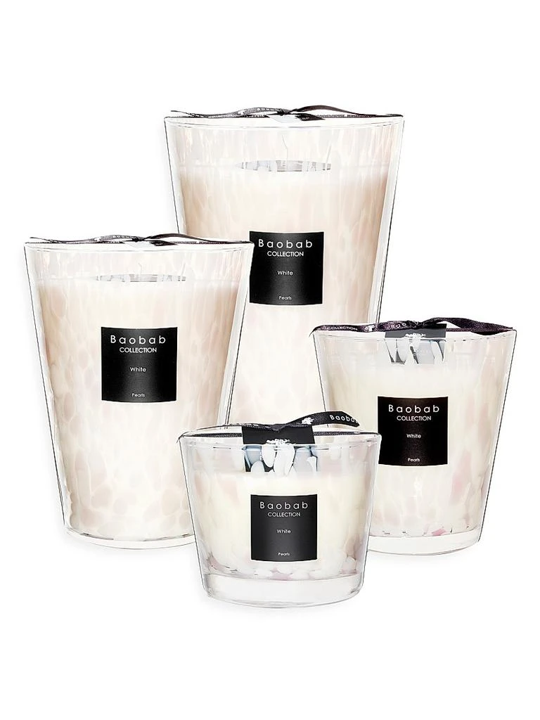 Baobab Collection Pearls White Pearl Candle