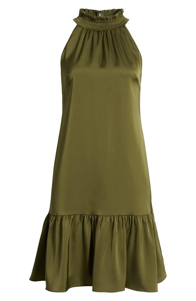 Vince Camuto Ruffle Hem Satin Dress 5
