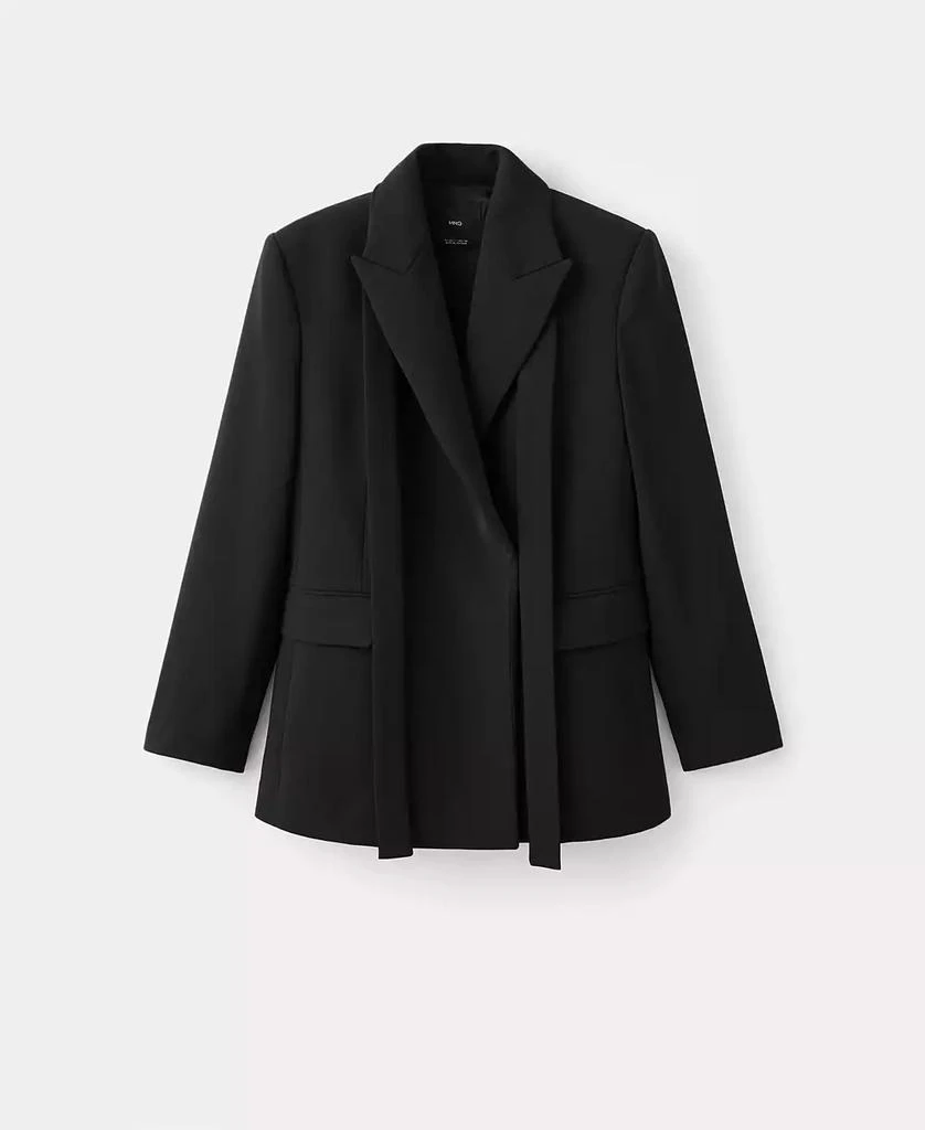 Mango Women
s Scarf Suit Jacket 2