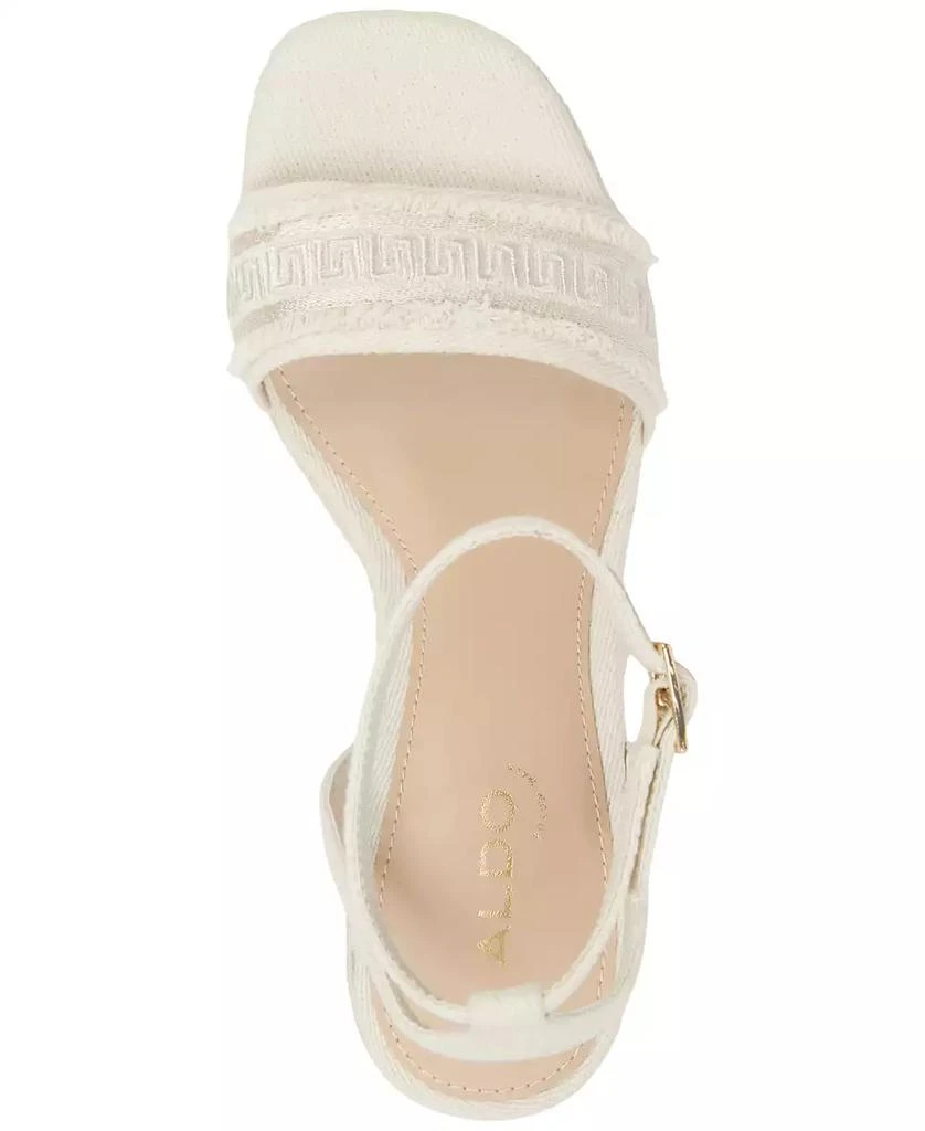 ALDO Women's Aberitram Two-Piece Espadrille Wedge Sandals 4