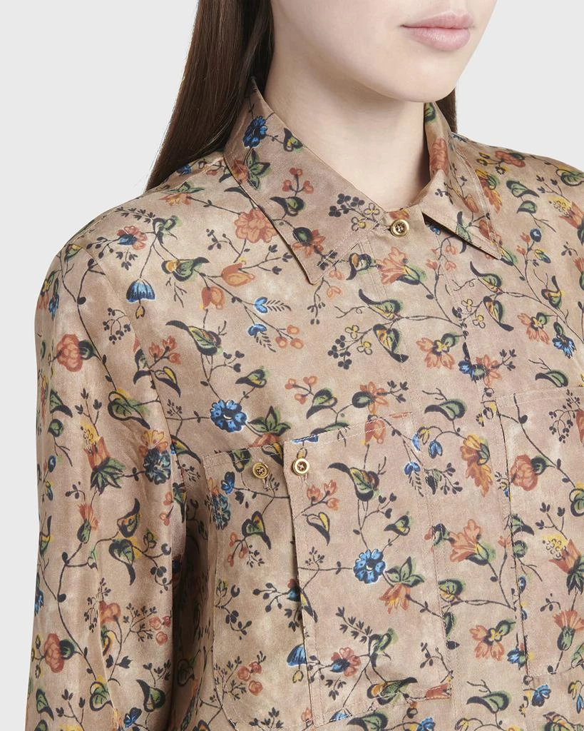 Loro Piana Cam Cheriel Bolivian Garden Printed Button-Front Shirt 5