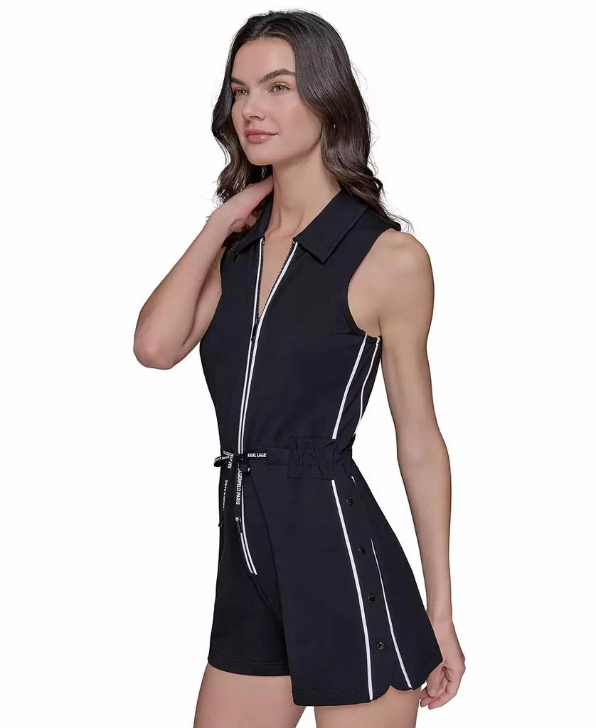Karl Lagerfeld Paris Women's Drawstring Romper 4