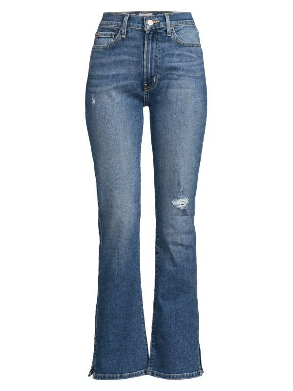 Hudson Blair Mid Rise Distressed Boot Cut Jeans 3