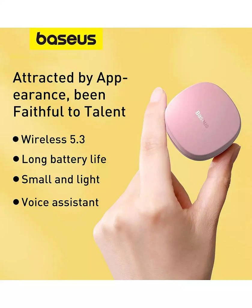 Baseus Bowie WM01 True Wireless Earbuds Bluetooth Headphones - White 3
