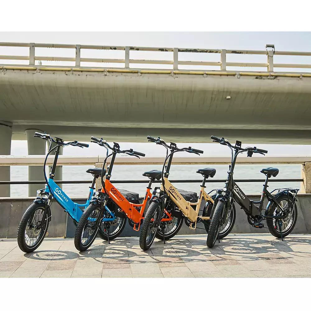 Gopowerbike GoPlus Folding Electric Bike | 20" Fat Tire eBike | 500W Motor, 20mph Top Speed | 45+ Mile Range, 5 Pedal-Assist Levels | Removable Battery | Class 1 & 2 9