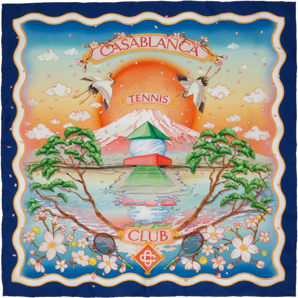 Casablanca Multicolor Medium Silk Scarf 1