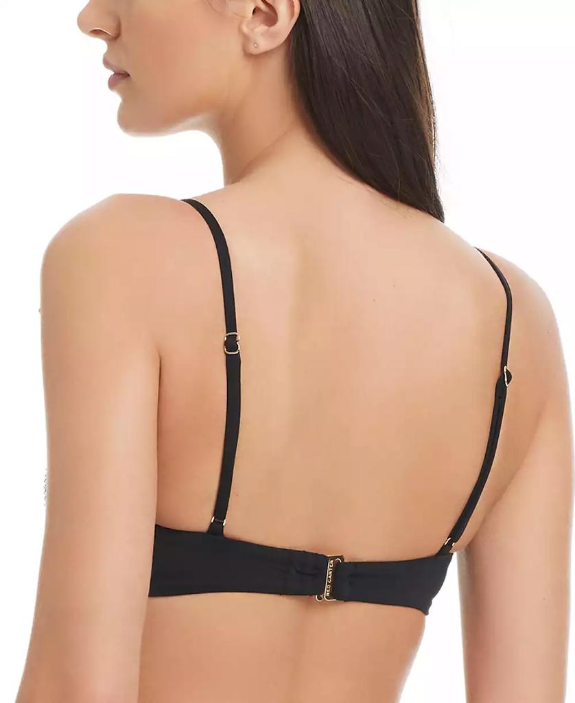 Red Carter Women's Straight Bikini Top