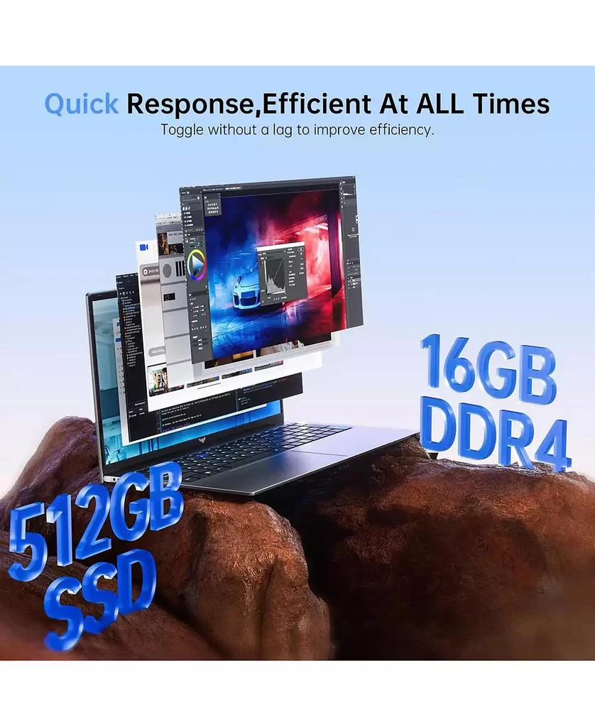 Acemagic AX17 Pro AMD Ryzen 3 4300U 17.3" Laptop,16GB RAM+512GB SSD 3