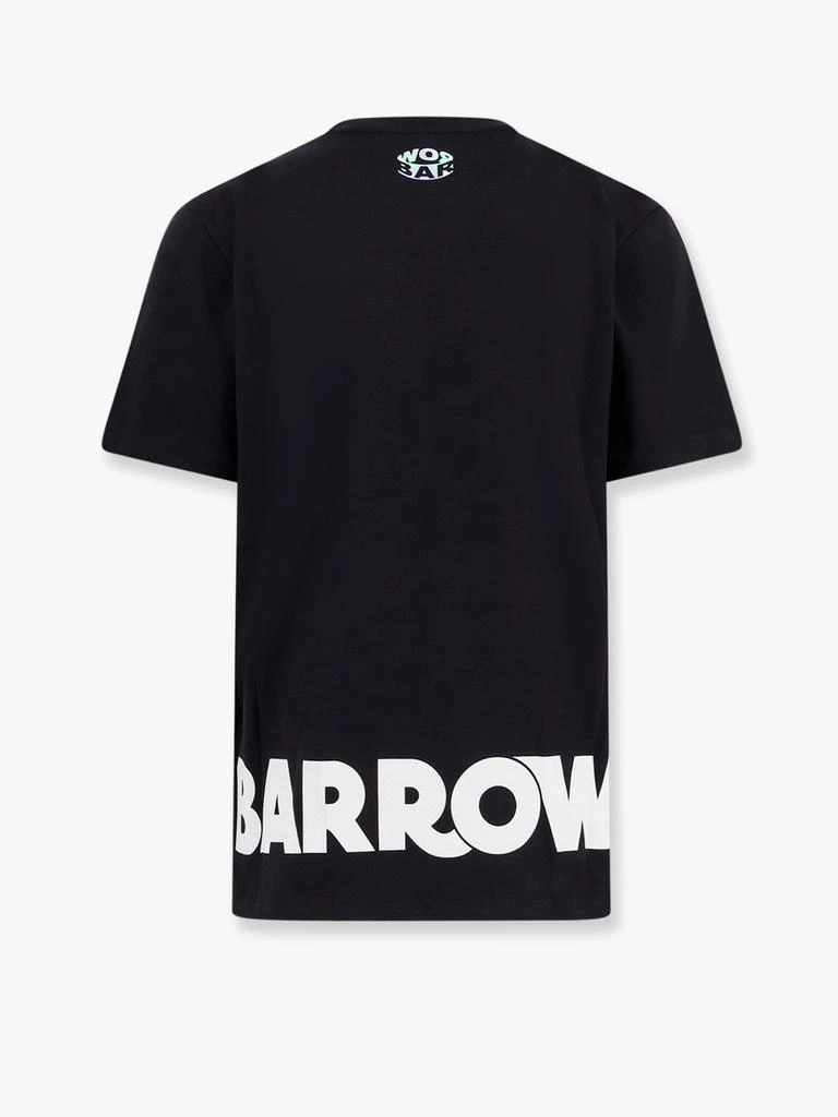 BARROW Cotton t-shirt with frontal and back logo print 2