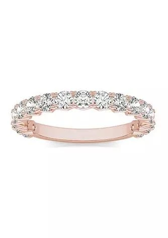 Charles 
Colvard Charles 
Colvard 1.08 ct. t.w. Lab Created 2.5mm Moissanite Semi-Eternity Band in 14k Gold