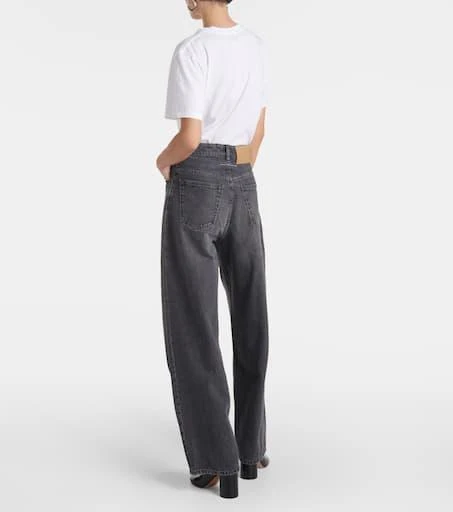 MM6 Maison Margiela Distressed wide-leg jeans 3