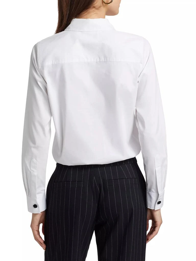 L'Agence Blake Cotton-Blend Long-Sleeve Bodysuit 5