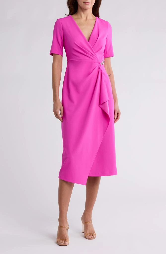 DKNY Ruched Midi Dress 1
