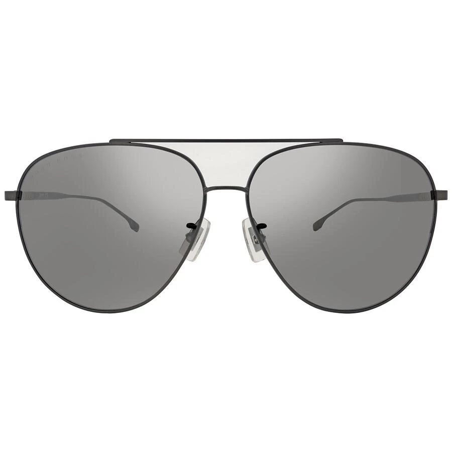 Hugo Boss Silver Mirror Pilot Men's Sunglasses BOSS 1296/F/S 0R81/T4 63