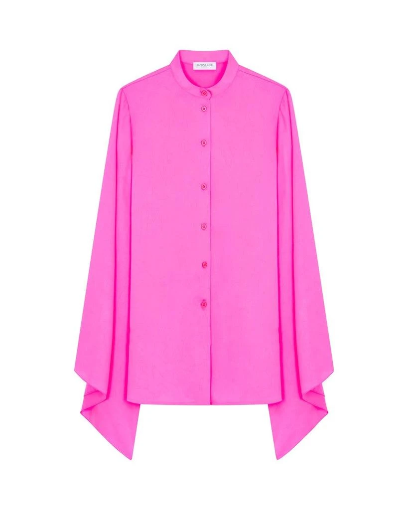 Serena Bute Kimono Sleeve Shirt - Shocking Pink 1