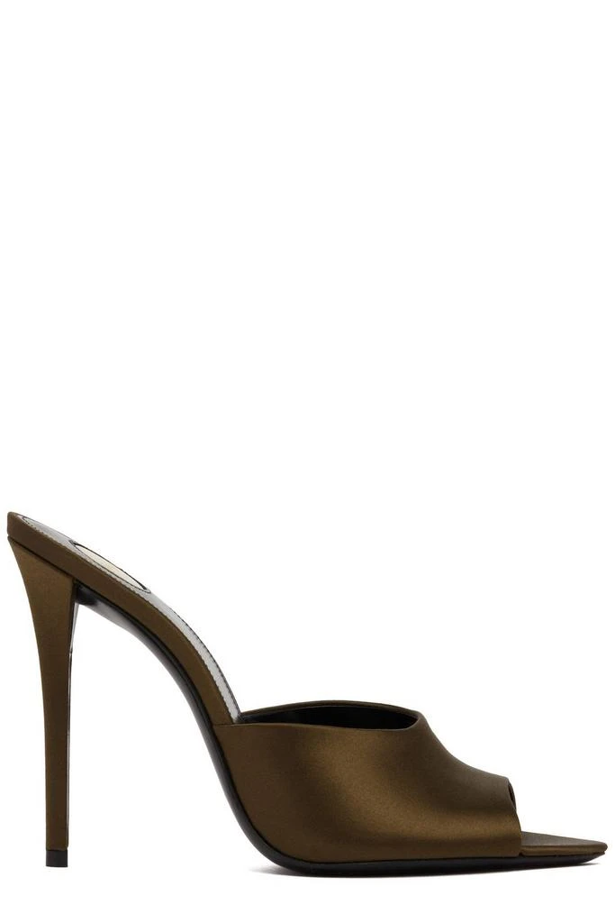 Yves Saint Laurent Saint Laurent Goldie Open Toe Stiletto Mules 1