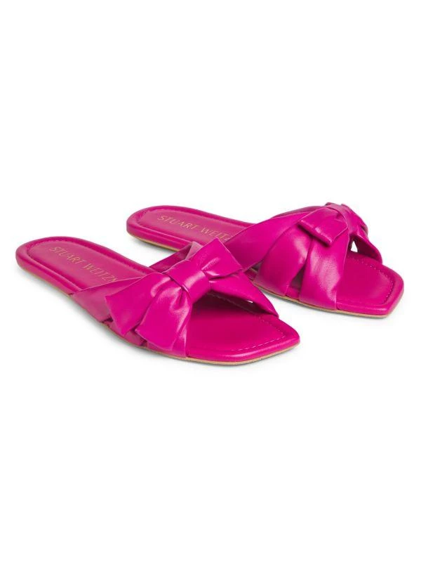 Stuart Weitzman Sofia Leather Slides 2