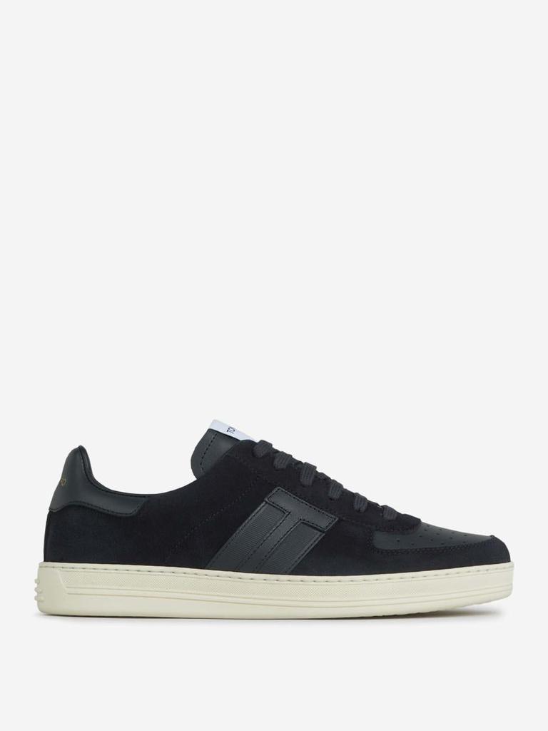 Tom Ford Navy Suede & Leather Radcliffe Sneakers - Casual