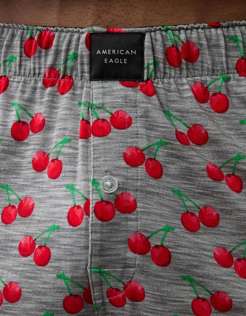 AE AEO Men's Cherries Slim Knit Ultra Soft Boxer Short 5