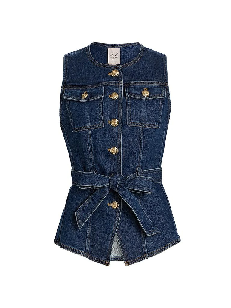 Cinq à Sept Reenee Denim Belted Vest