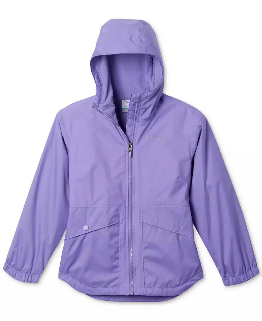 Columbia Big Girls Rainy Trails II Fleece-Lined Hooded Rain Jacket 1