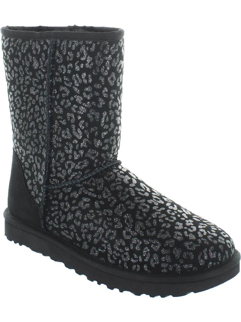 UGG Classic Short Womens Suede Snow Leopard Winter Boots 1