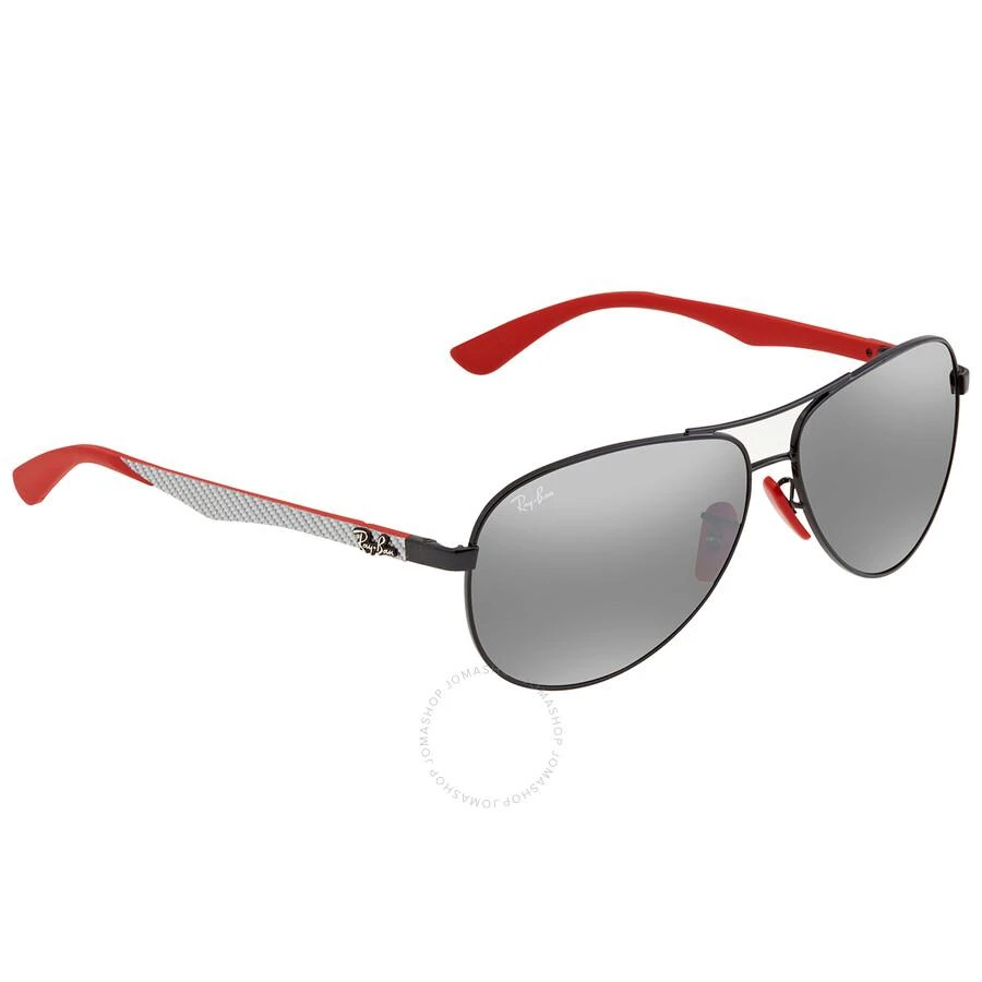 Ray-Ban Scuderia Ferrari Grey Mirror Pilot Men's Sunglasses RB8313M F0096G 61 2