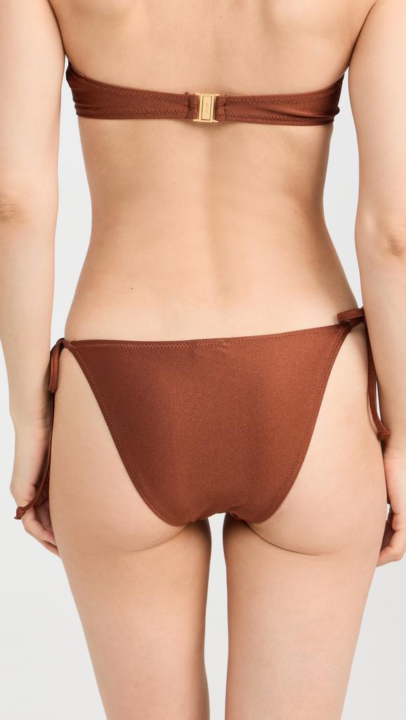 GANNI Shine Swim String Bikini Bottoms