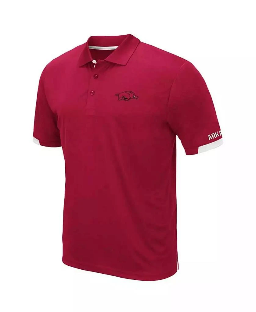 Colosseum Men's Cardinal Arkansas Razorbacks Big and Tall Santry Polo Shirt 3