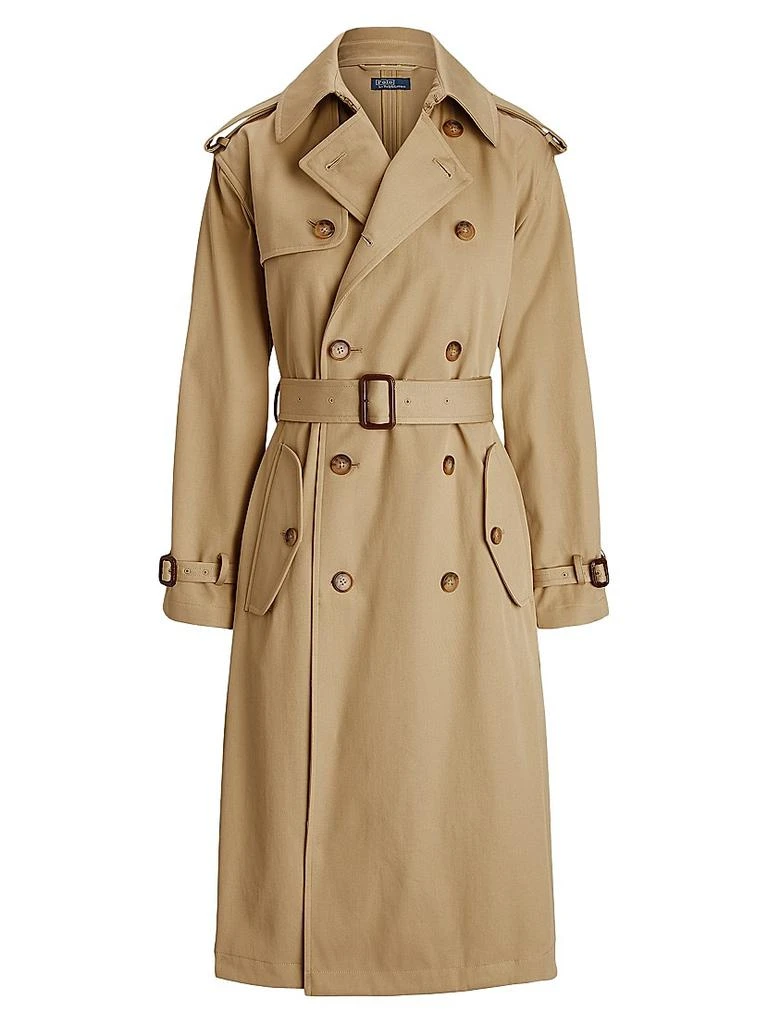 Ralph Lauren Twill Double-Breasted Trench Coat 1