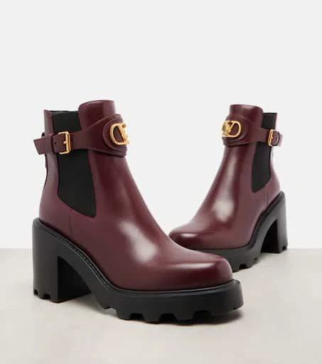 Valentino Vlogo Signature 90 leather ankle boots 5