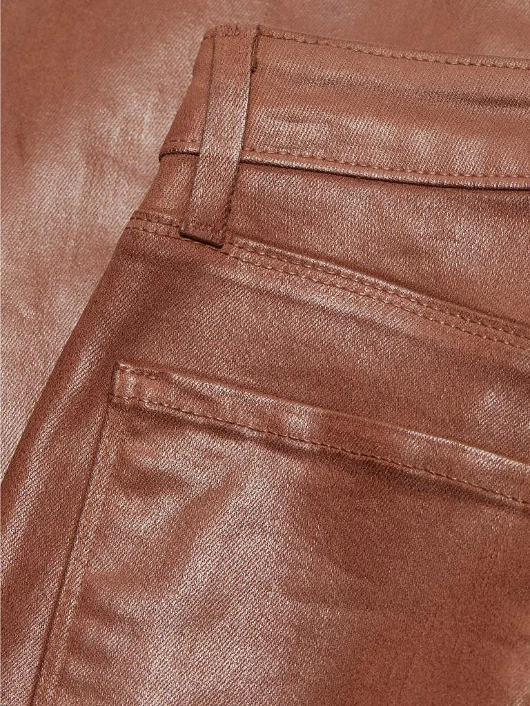 L'Agence Marty Coated High-Rise Flared Jeans 7