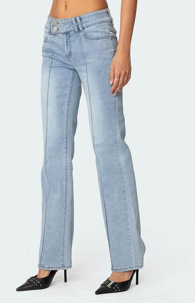 Edikted Avril Bootcut Low Rise Jeans 3