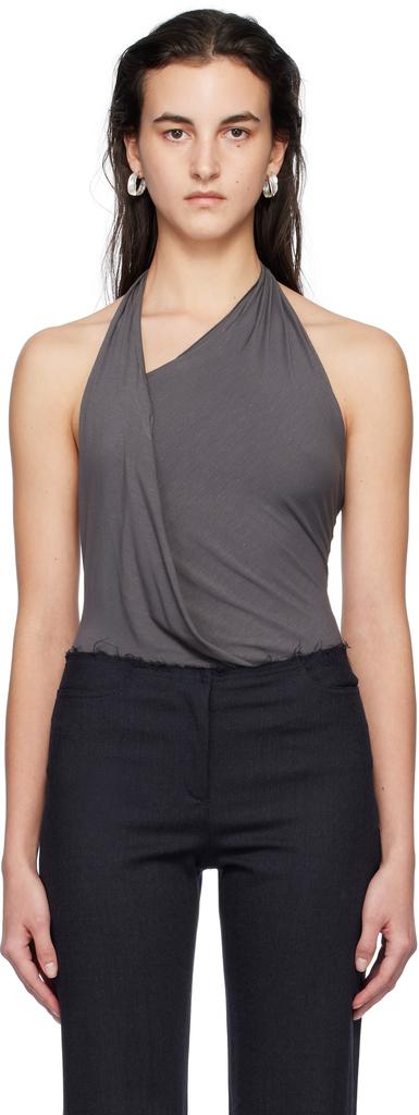 Paloma Wool Gray Livia Bodysuit