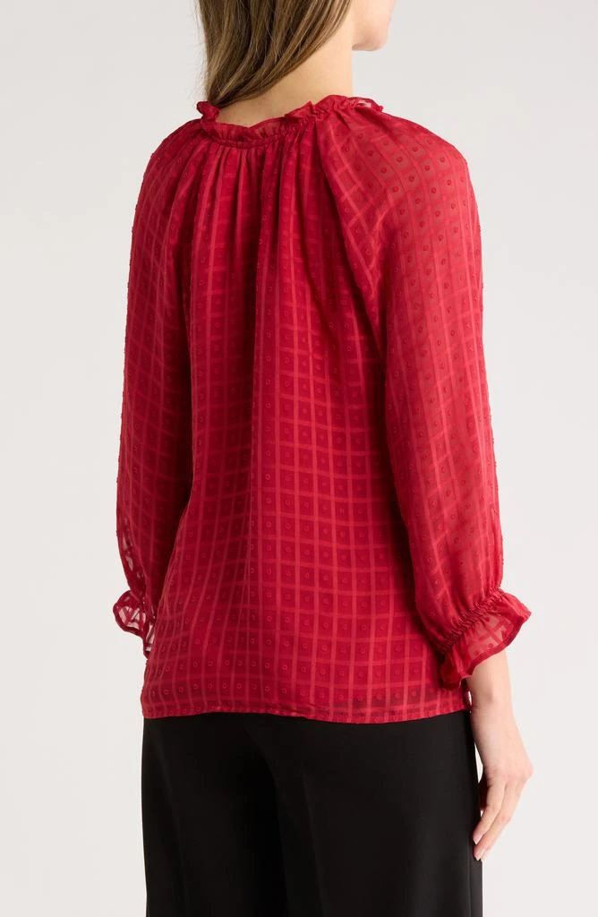 Bobeau Ruffle Button Down Top 2
