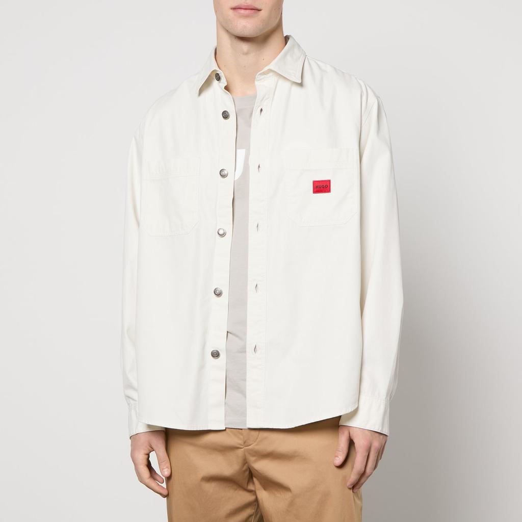 HUGO HUGO Erato Long Sleeved Cotton-Twill Shirt