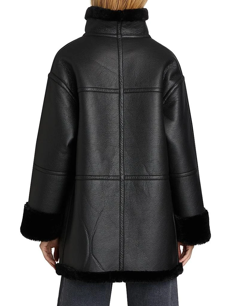 Mercer Collective Ally Faux Leather & Fur Coat 5