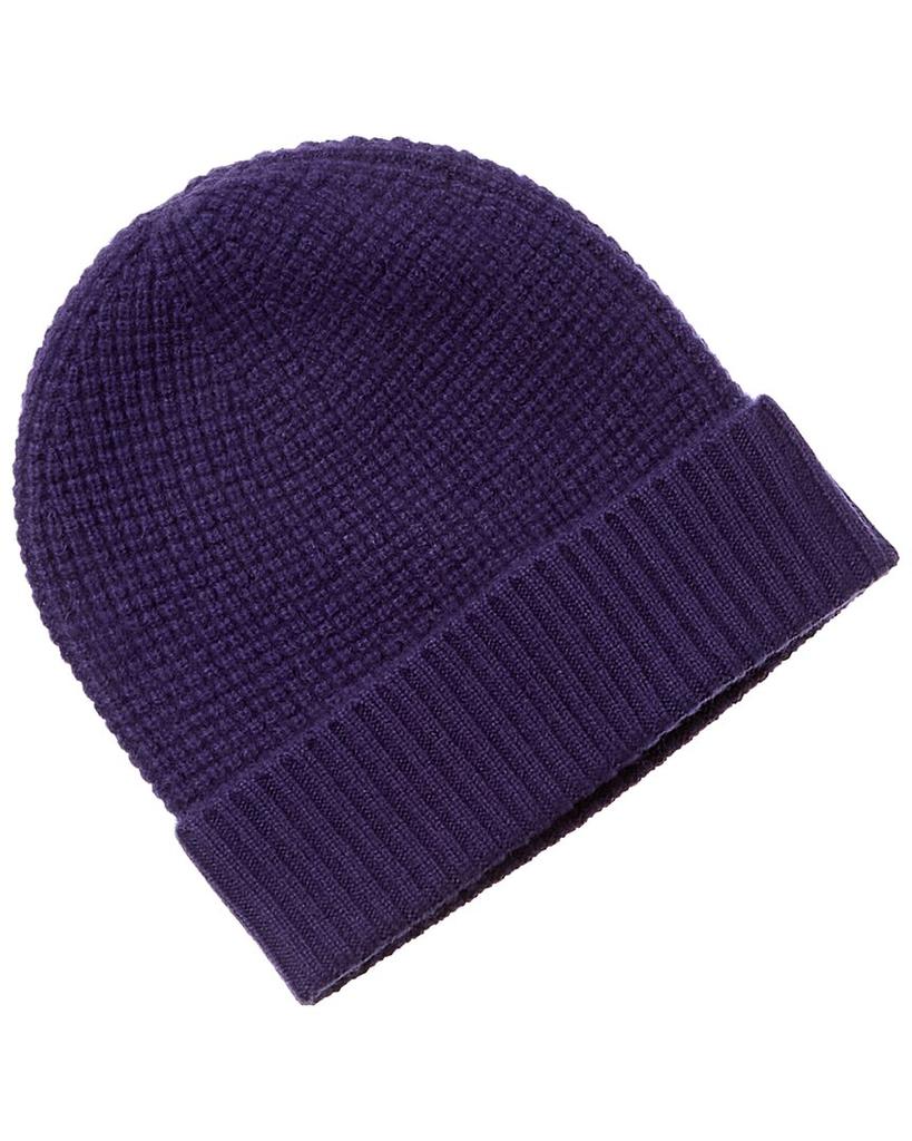 Qi Cashmere Qi Cashmere Thermal Stitch Cashmere Hat