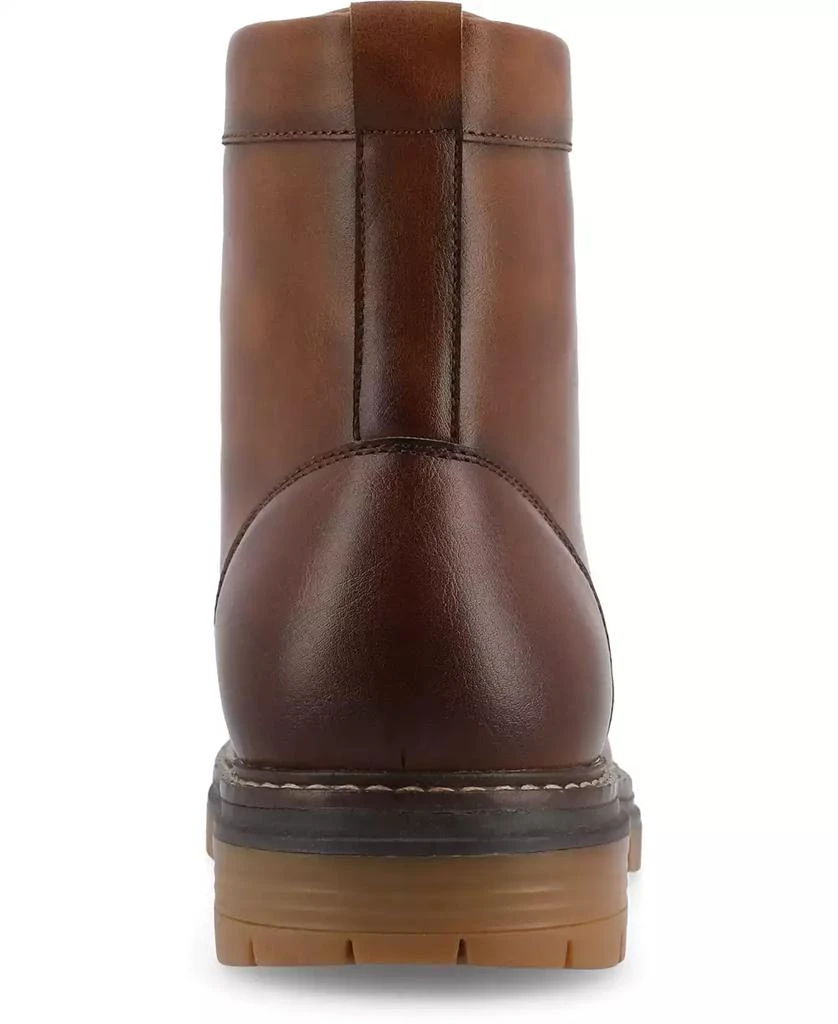 Vance Co. Men's Denver Tru Comfort Foam Plain Toe Lace-Up Ankle Boots 3