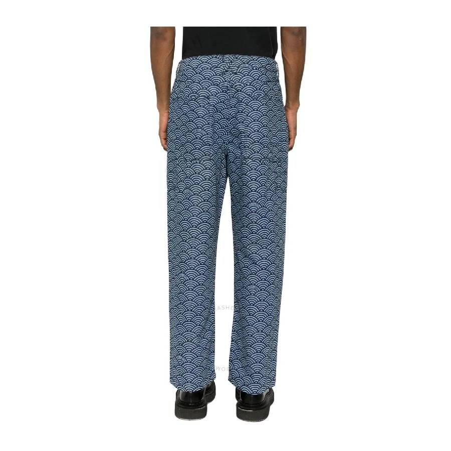 Kenzo Geometric-Pattern Denim Pants 3